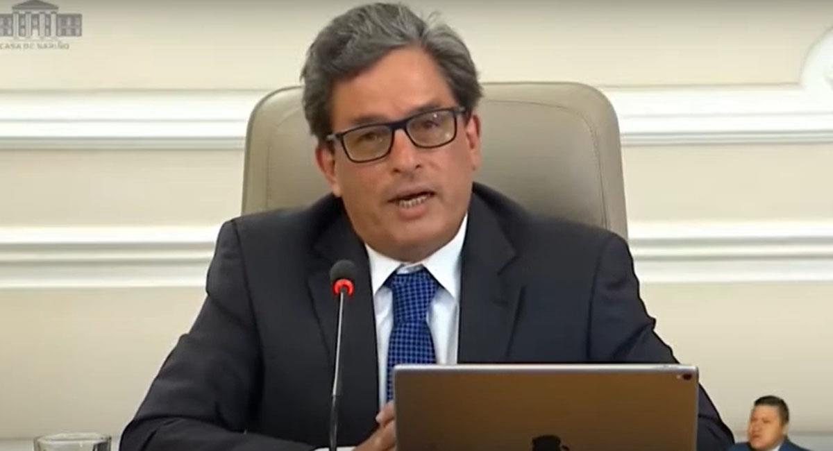 Alberto Carrasquilla renunció al Ministerio de Hacienda una vez inició el paro nacional de 2021. Foto: Youtube