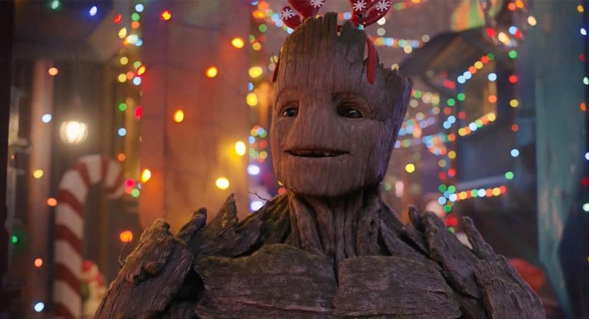Groot sufrió un radical cambio de aspecto para "The Guardians of the Galaxy Holiday Special". Foto: Twitter @Guardians