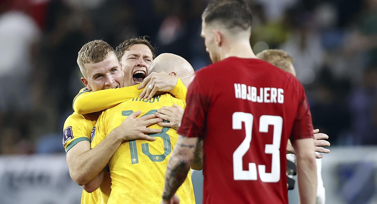 Dinamarca cayó en su intención de seguir con vida en el Mundial de Qatar 2022 ante Australia. Foto: EFE
