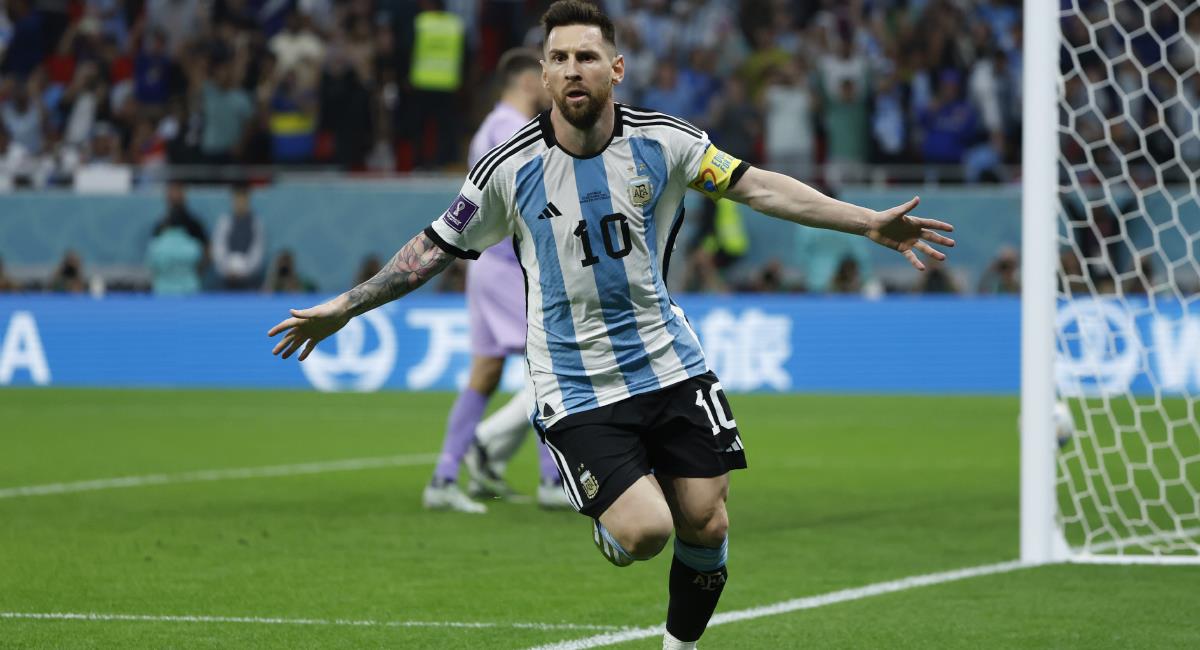 Lionel Messi, figura argentina en el encuentro frente a Australia. Foto: EFE