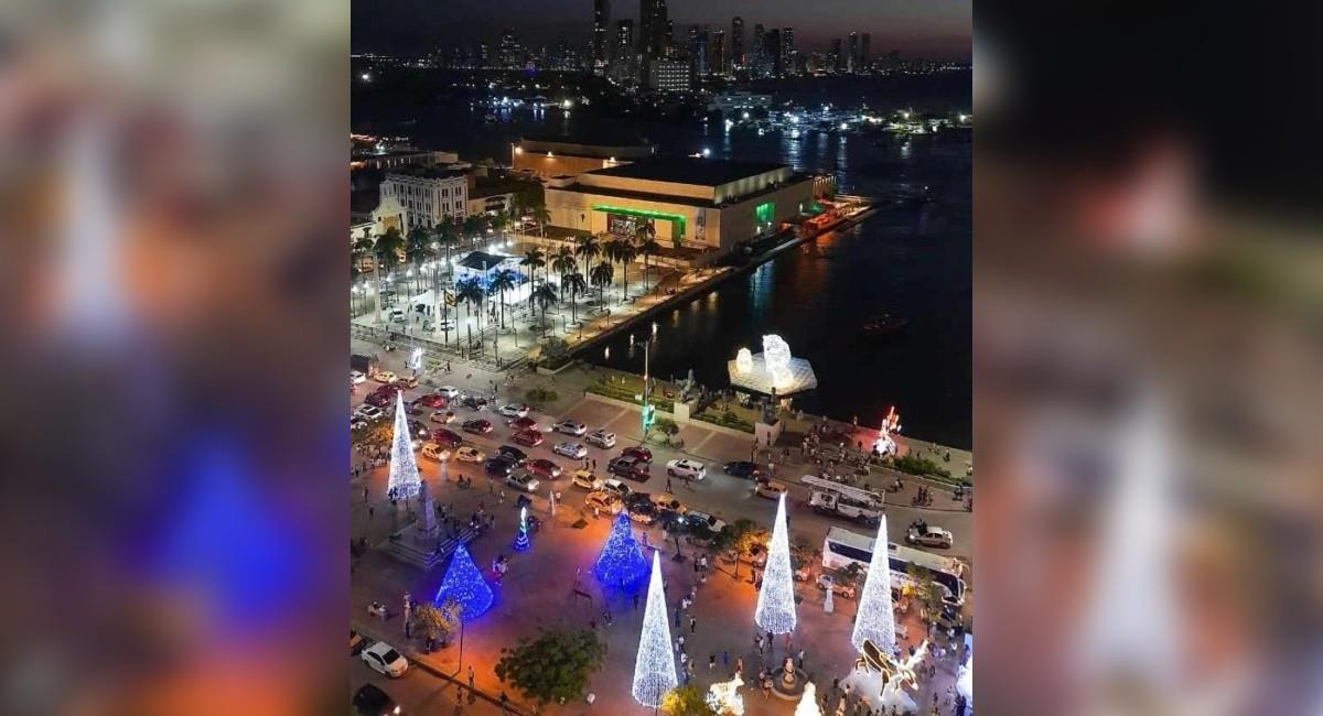 Cartagena se viste de navidad. Foto: Instagram cartagena_travel