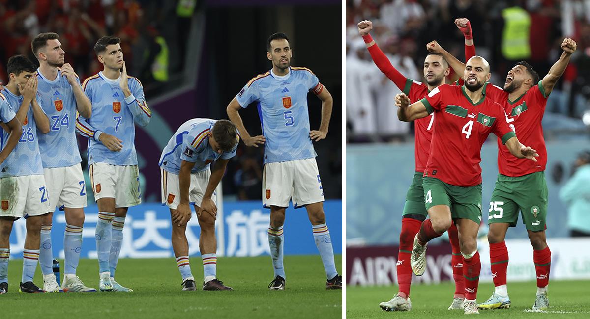 España se despide del Mundial Qatar 2022 tras caer ante Marruecos. Foto: EFE