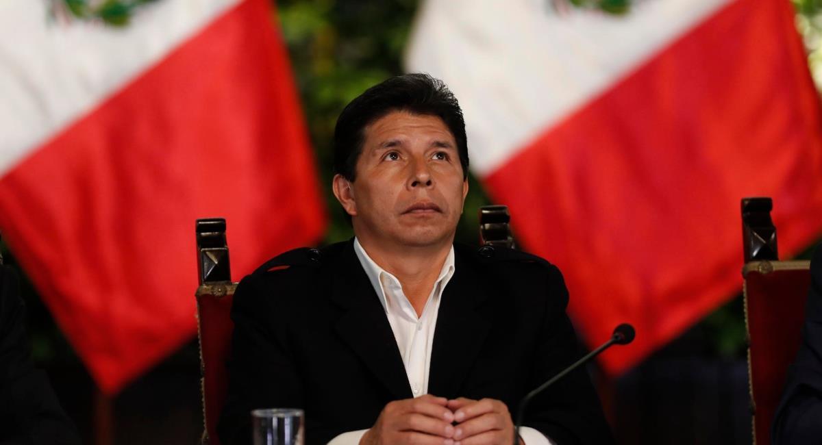 Pedro Castillo disuelve el Congreso de Perú. Foto: EFE