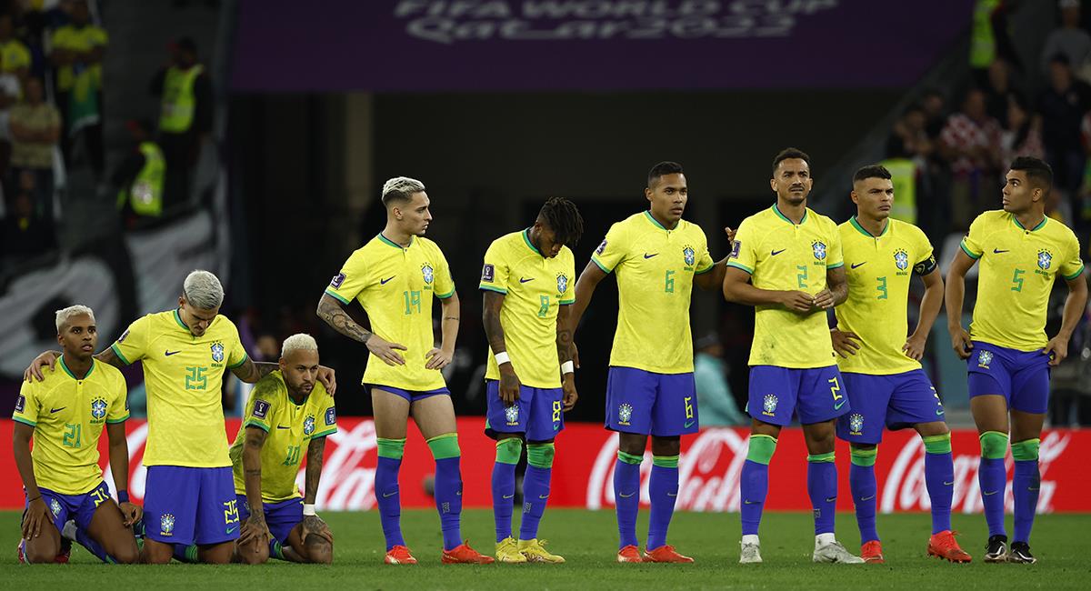 Brasil se queda sin semifinales tras caer en los penales ante Croacia. Foto: EFE