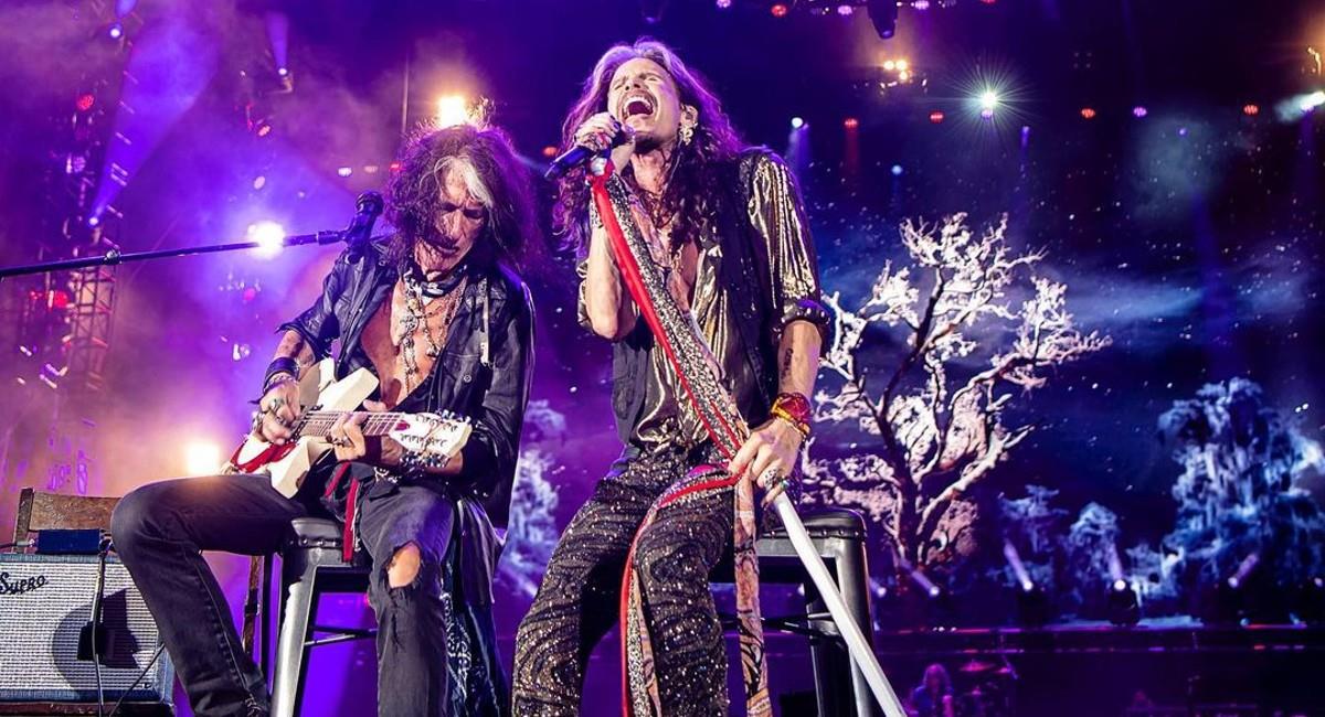 Concierto de Aerosmith en las Vegas. Foto: Instagram @aerosmith