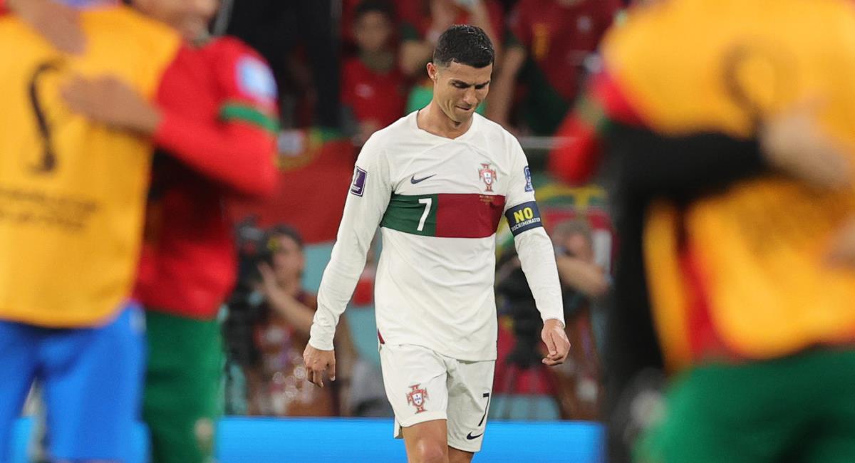 Portugal se quedó afuera de semifinales, al perder con Marruecos por la mínima. Foto: EFE