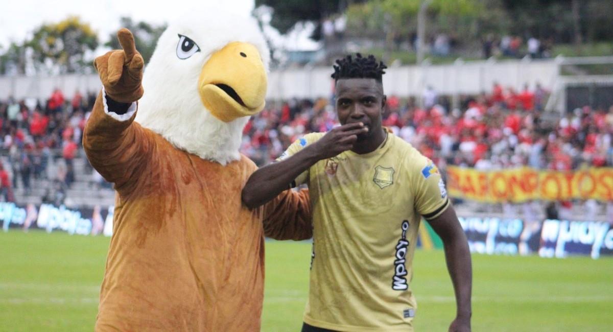 El delantero liderará la ofensiva del 'equipo joven de Antioquia' en el 2023. Foto: Twitter @AguilasDoradas