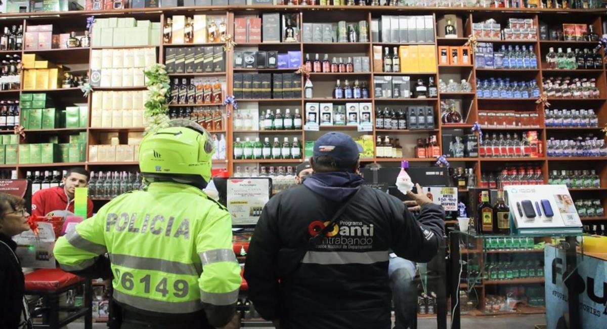 Incautan licor adulterado en Cundinamarca. Foto: Gobernación de Cundinamarca
