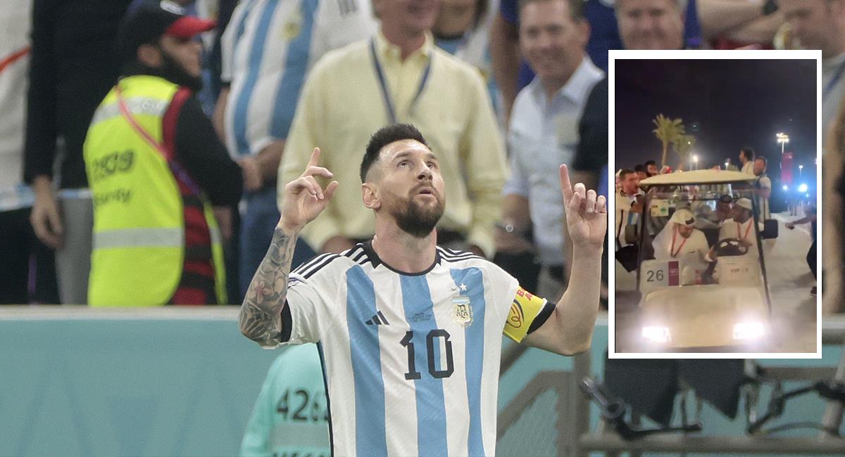Argentina ilusiona a sus hinchas que desde ya celebran en Qatar. Foto: EFE TW: @PeleasDeHinchas