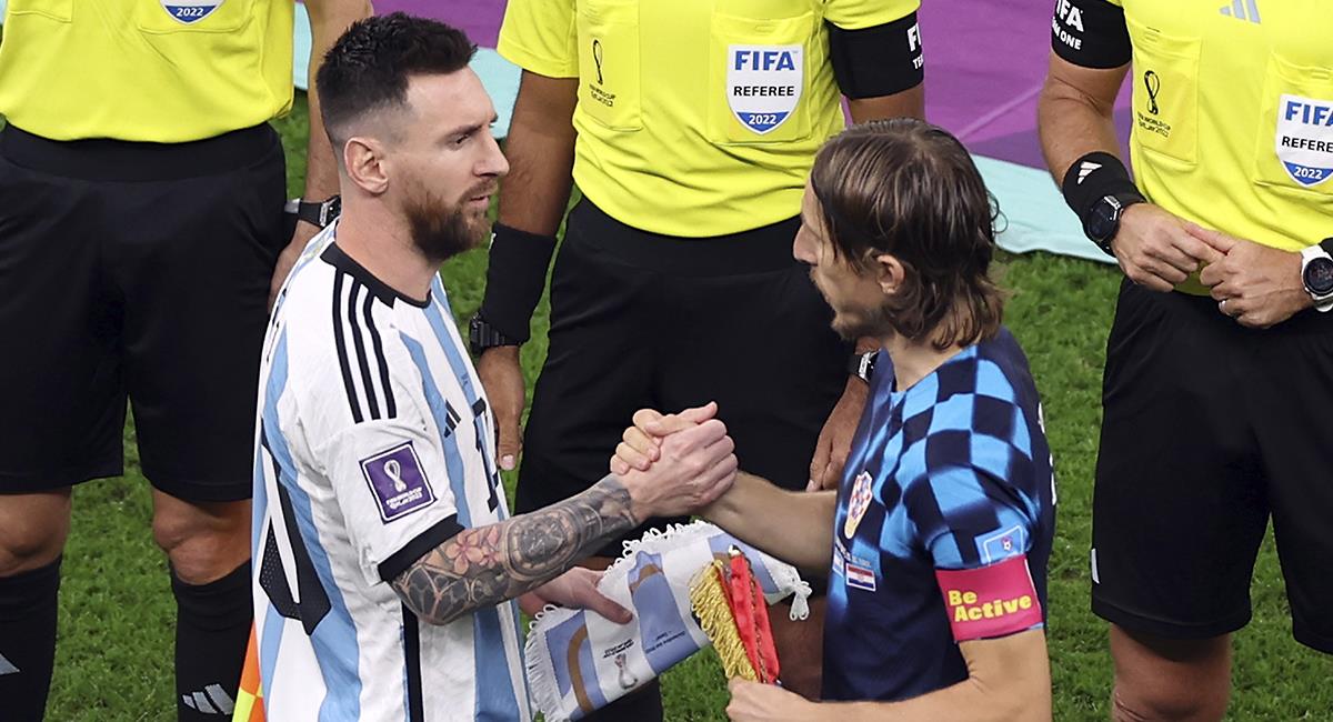 Luka Modric y sus elogios a Messi tras resultar eliminado con Croacia del Mundial Qatar 2022. Foto: EFE