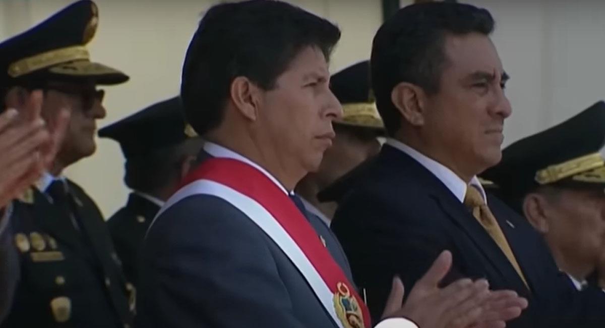Pedro Castillo intentó cerrar el Congreso peruano el 7 de diciembre y fue depuesto y detenido por ello. Foto: Youtube