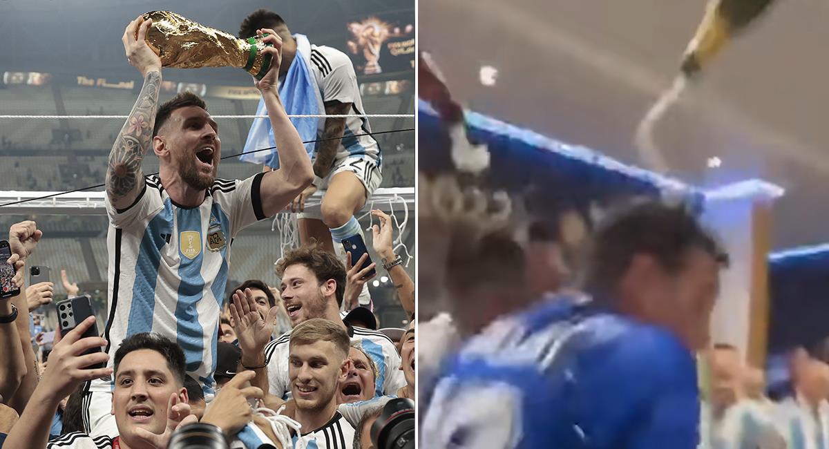 Así celebró Argentina tras vencer a Francia en la final del Mundial Qatar 2022. Foto: EFE YouTube: Futboleros