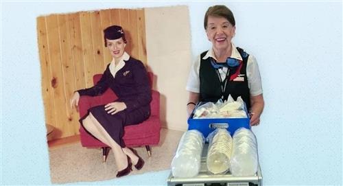Azafata se lleva dos Récord Guinness tras estar más de 65 años volando 