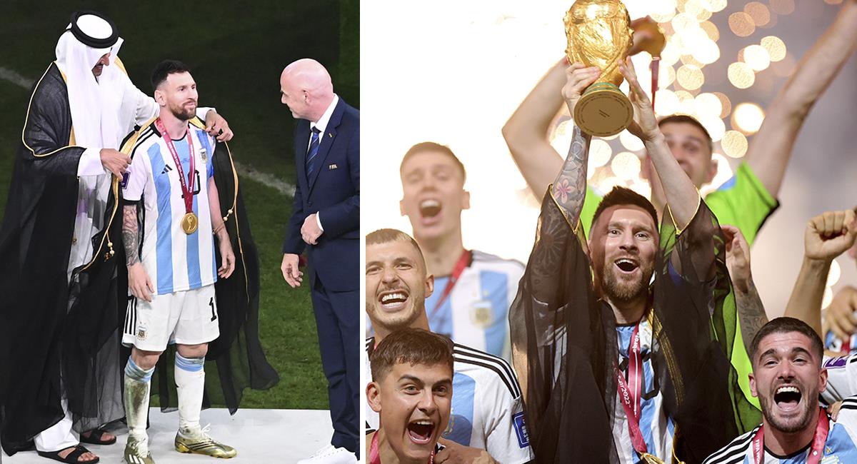 Lionel Messi y la vestimenta que lució en la final del Mundial Qatar 2022. Foto: EFE