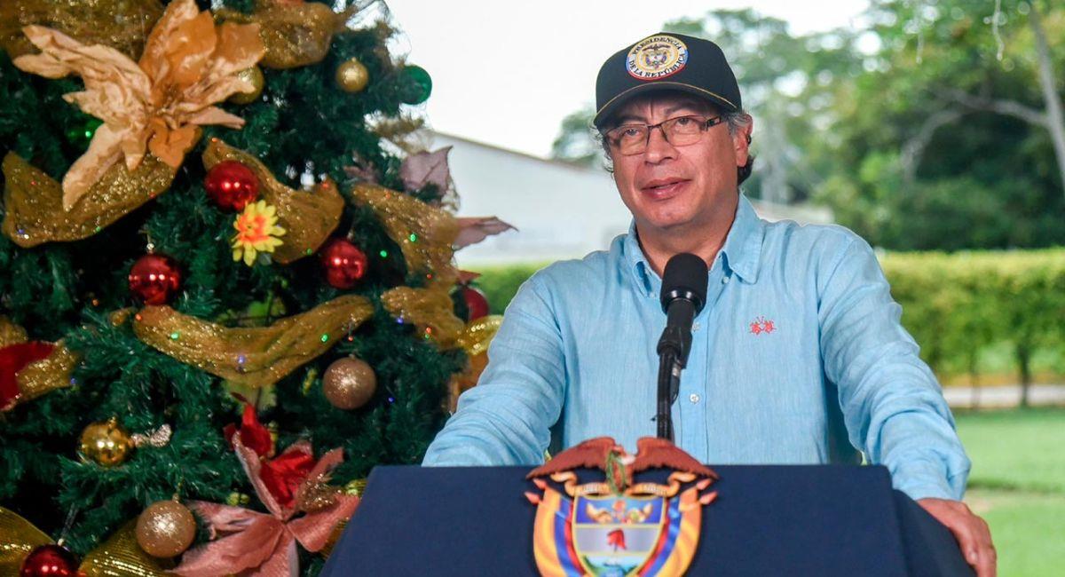 Presidente Petro en su mensaje de Navidad y Año Nuevo
. Foto: Twitter Presidencia de la República