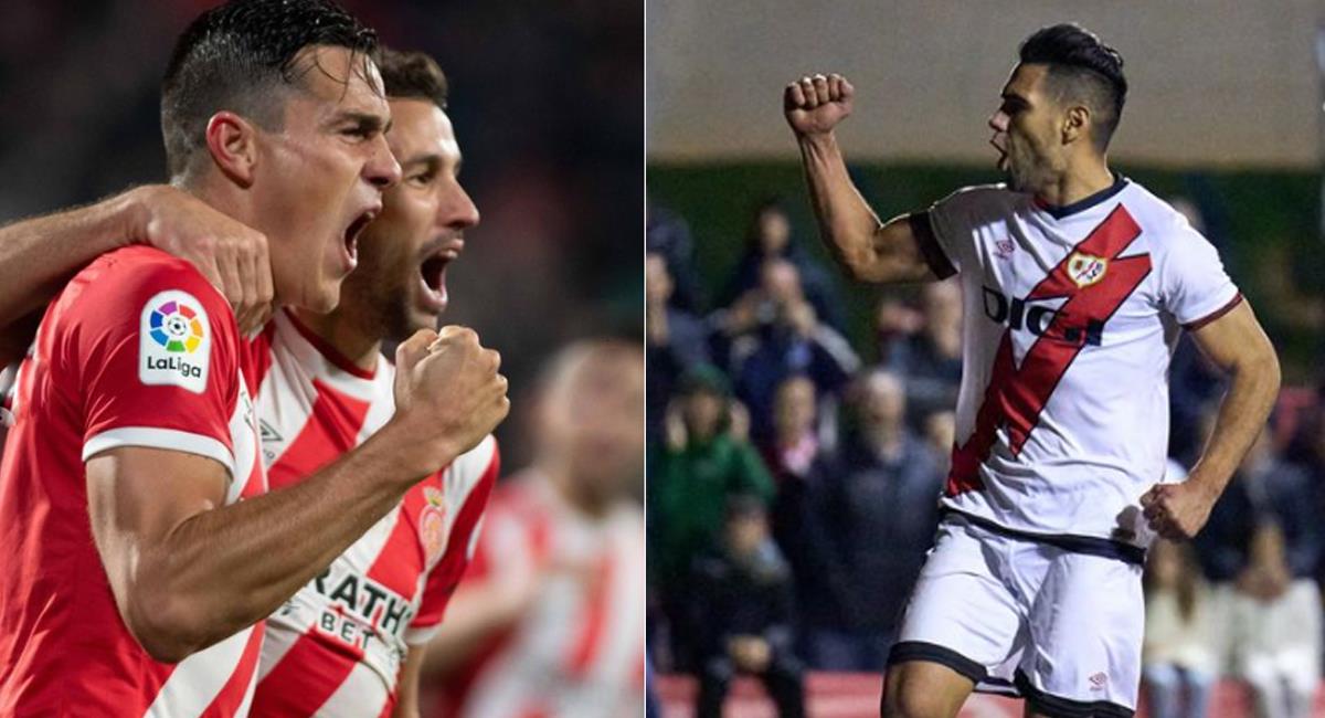 Falcao y el Rayo se enfrentarán al Girona por la liga de España. Foto: Instagram Rayo Vallecano / Girona