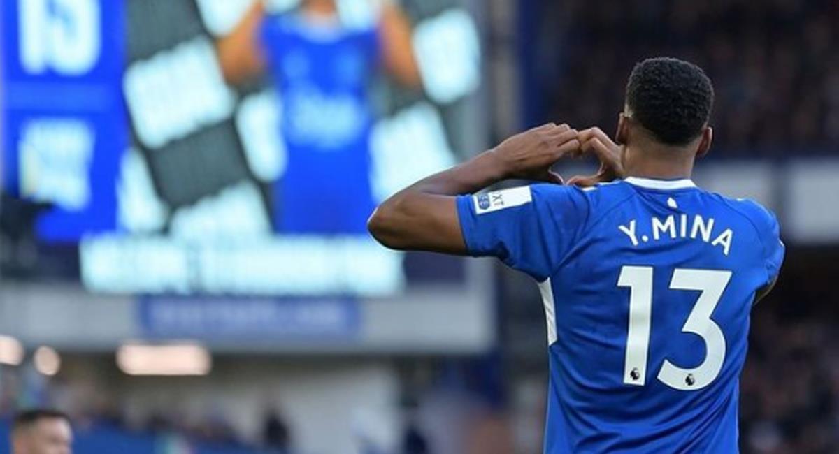 Yerry Mina sería duda para el próximo partido del Everton en Premier League ante el City. Foto: Instagram Yerry Mina