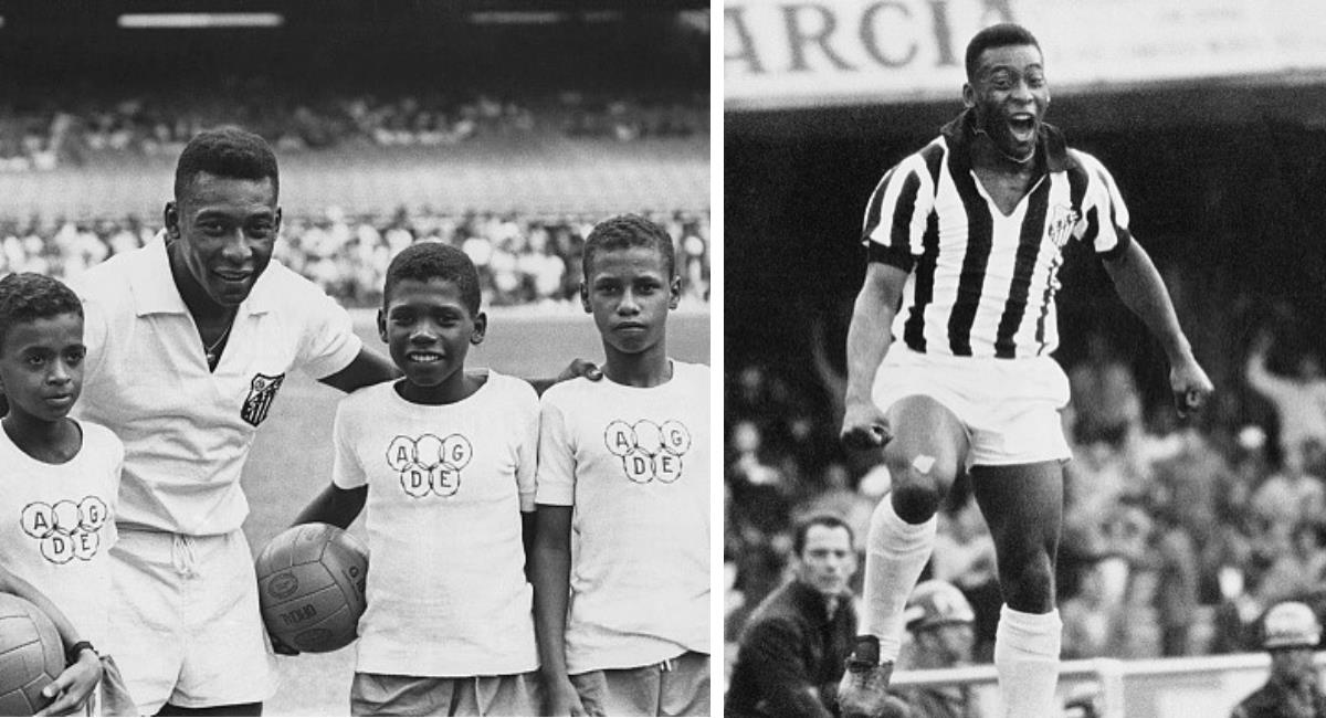 Pelé jugó casi toda su carrera en Santos, con el número 10 en su espalda. Foto: Instagram Pelé