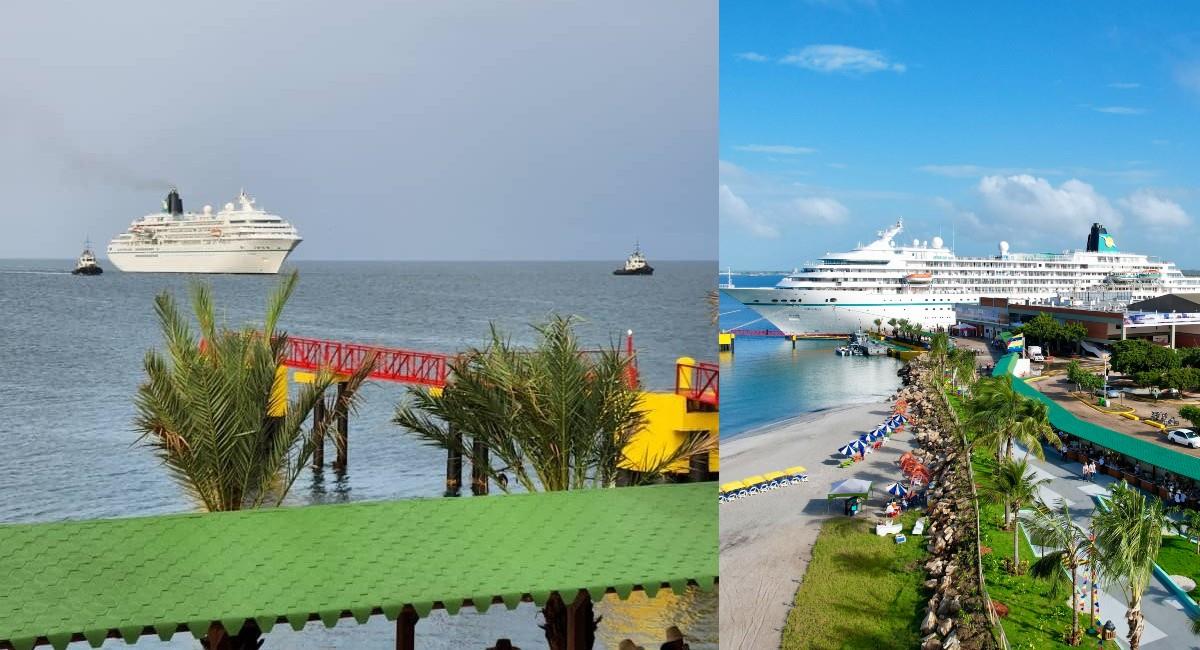 Bolivariana de Puertos se abre al mundo con el atraque del Crucero Internacional "Amadea". Foto: Twitter @Bolipuertos_