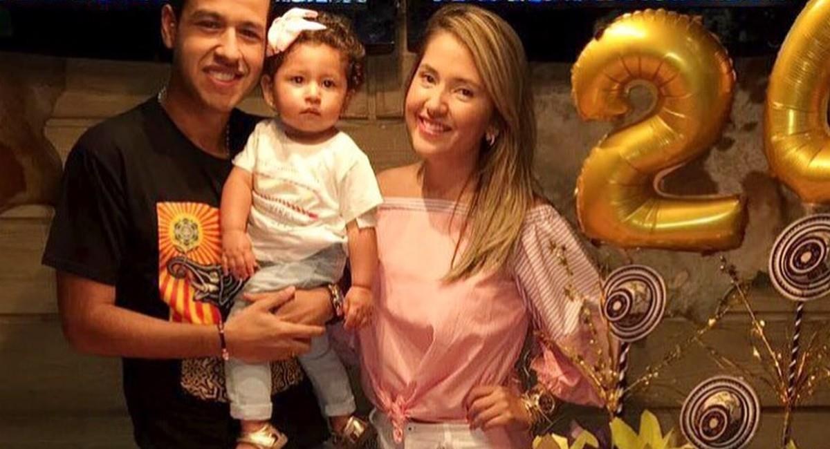 Martín Elías, Dayana Jaimes y su hija. Foto: Instagram @dayanajaimes55