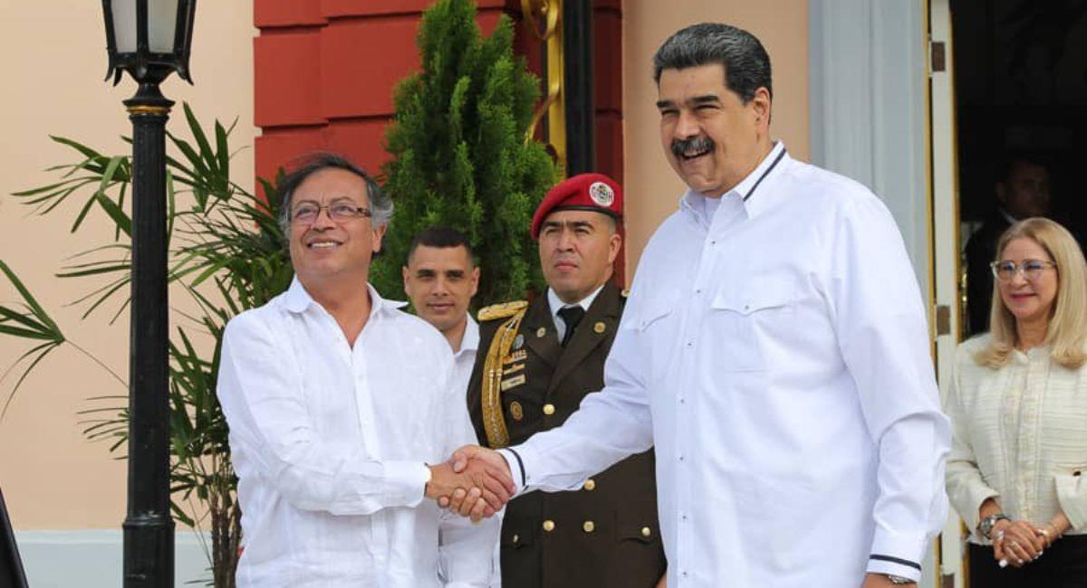 Culminó el encuentro entre Gustavo Petro y Nicolás Maduro. Foto: Twitter @Mippcivzla