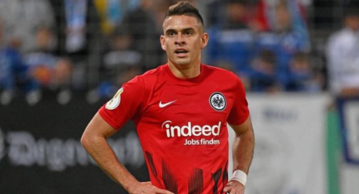 Rafael Santos Borré podría partir de Frankfurt para llegar a un equipo de Latinoamérica. Foto: Instagram Rafael Borré