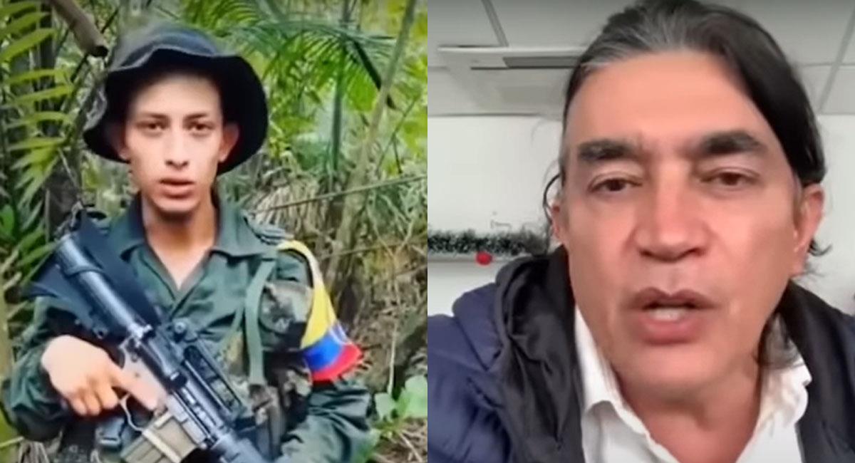 Gustavo Bolívar anunció que David Fernández Soler se unió voluntariamente a las disidencias de las Farc. Foto: Youtube