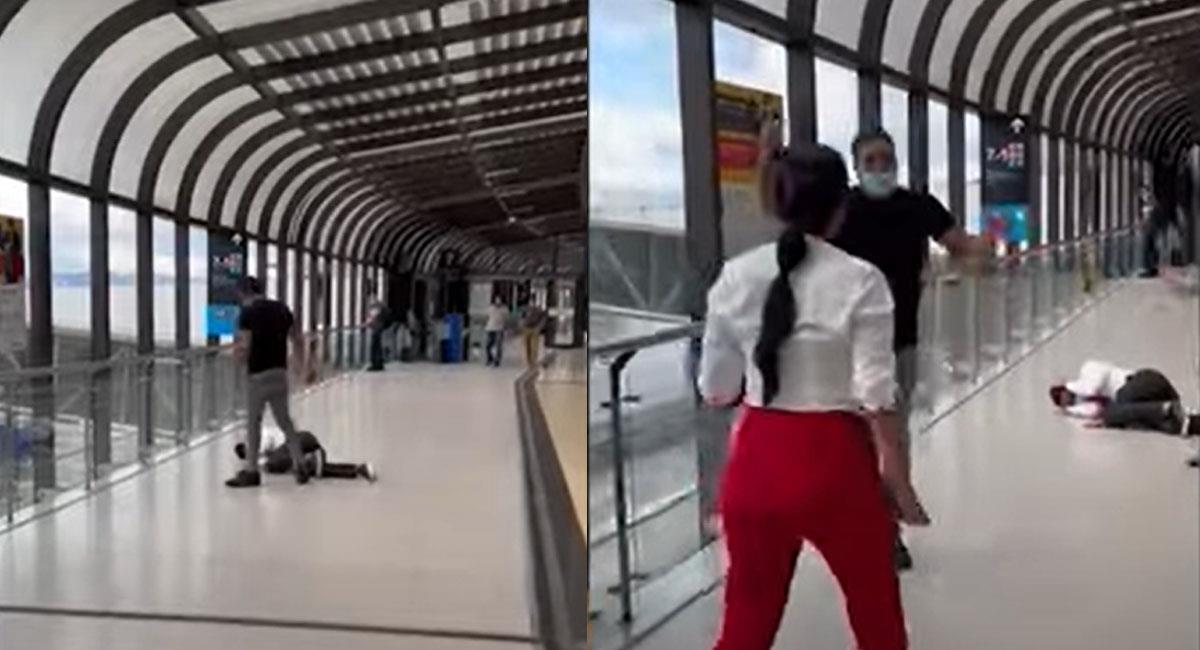 En el Aeropuerto José María Córdova se presentó un nuevo caso de agresión contra empleados aéreos. Foto: Youtube