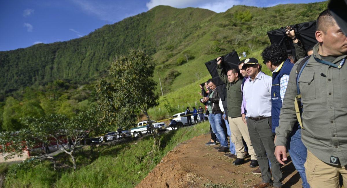 Presidente Gustavo Petro visitó Rosas, Cauca. Foto: Twitter Presidencia de la República