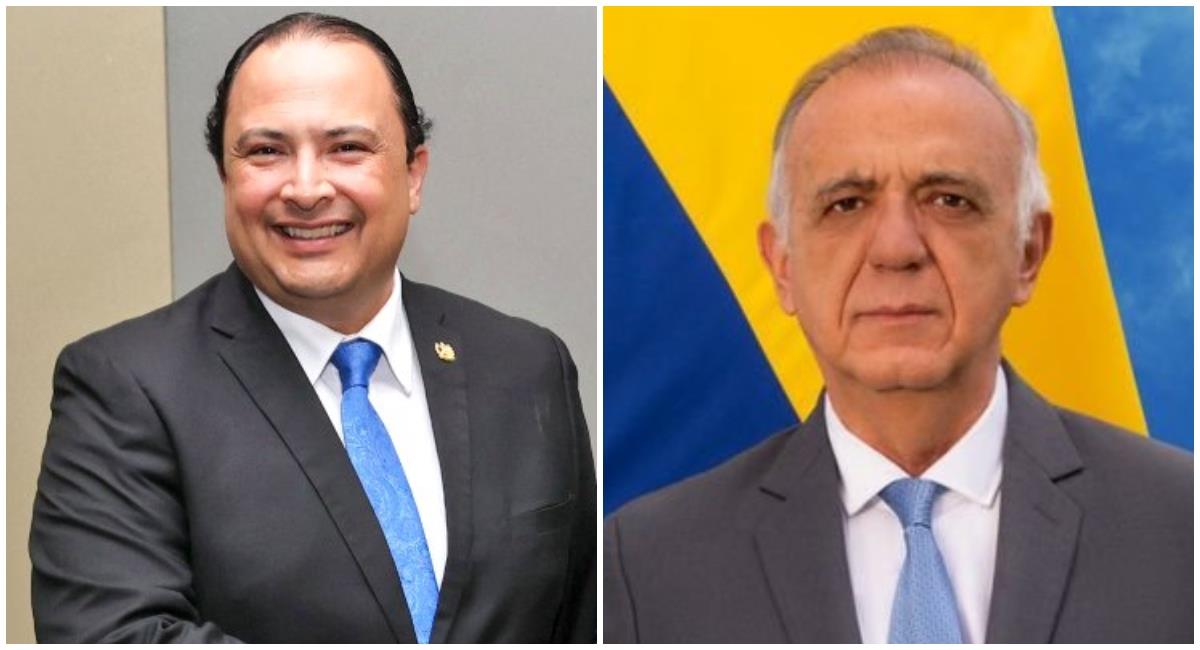 Guatemala responde defensa de Petro al ministro Velásquez. Foto: Cancillería de Guatemala y @Ivan_Velasquez_