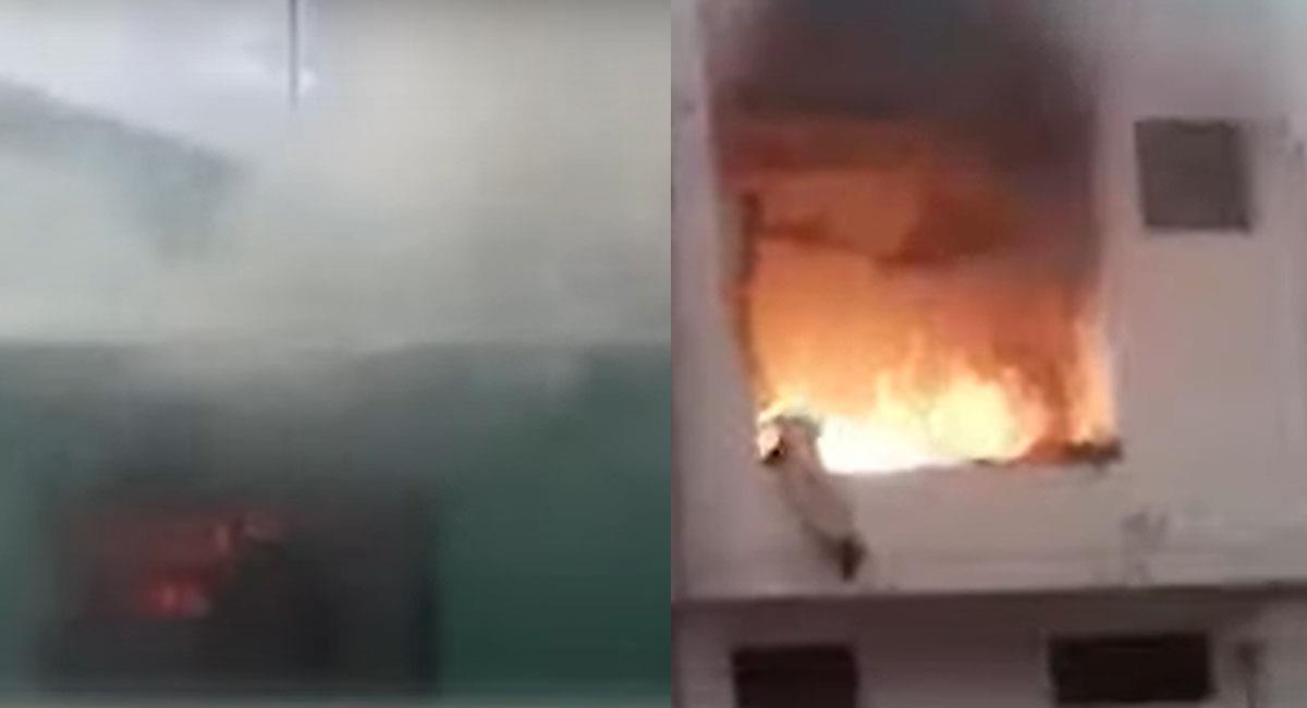 Las comisarías de Policía de Zepita y Macusani en Puno, Perú, han sido quemadas por manifestantes. Foto: Youtube