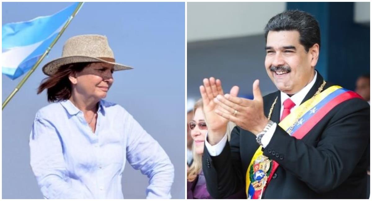 Patricia Bullrich solicita a la DEA que detenga a Nicolás Maduro. Foto: Twitter @patobullrich y @nicolasmaduro