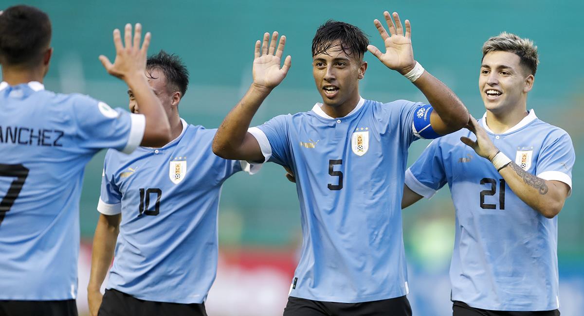 Uruguay consiguió su segunda victoria en el Sudamericano Sub 20 2023 ante Venezuela. Foto: EFE