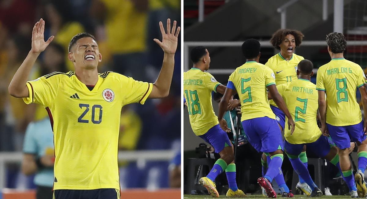Colombia se medirá ante Brasil por un cupo a la siguiente ronda del Sudamericano Sub 20. Foto: EFE