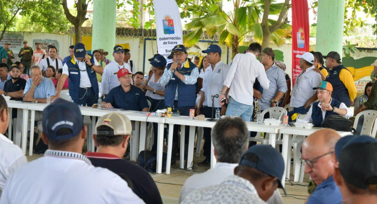 El Gobierno Nacional reitera su compromiso con las comunidades de La Mojana. Foto: Twitter @UNGRD