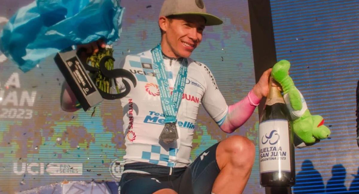 Miguel Ángel López se quedó con la Vuelta a San Juan. Foto: Instagram @vueltaasanjuanok