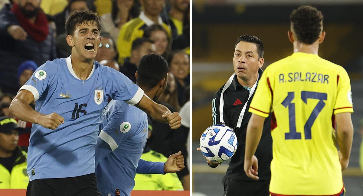 Colombia cae en su debut del hexagonal del Sudamericano Sub 20 ante Uruguay. Foto: EFE