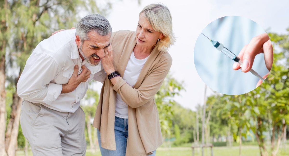 Esta inyección puede salvar la vida de una persona después de sufrir un infarto. Foto: Shutterstock