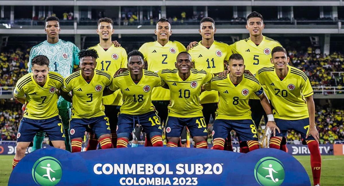 Colombia participa, por estos días, en el Sudamericano Sub20. Foto: Facebook FCF