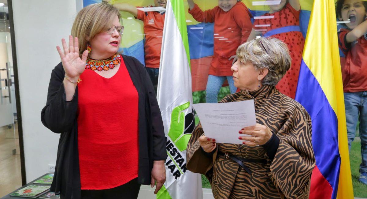 Concepción Baracaldo, tomó posesión Astrid Eliana Cáceres Cárdenas como nueva subdirectora general del ICBF. Foto: Instituto Colombiano de Bienestar Familiar