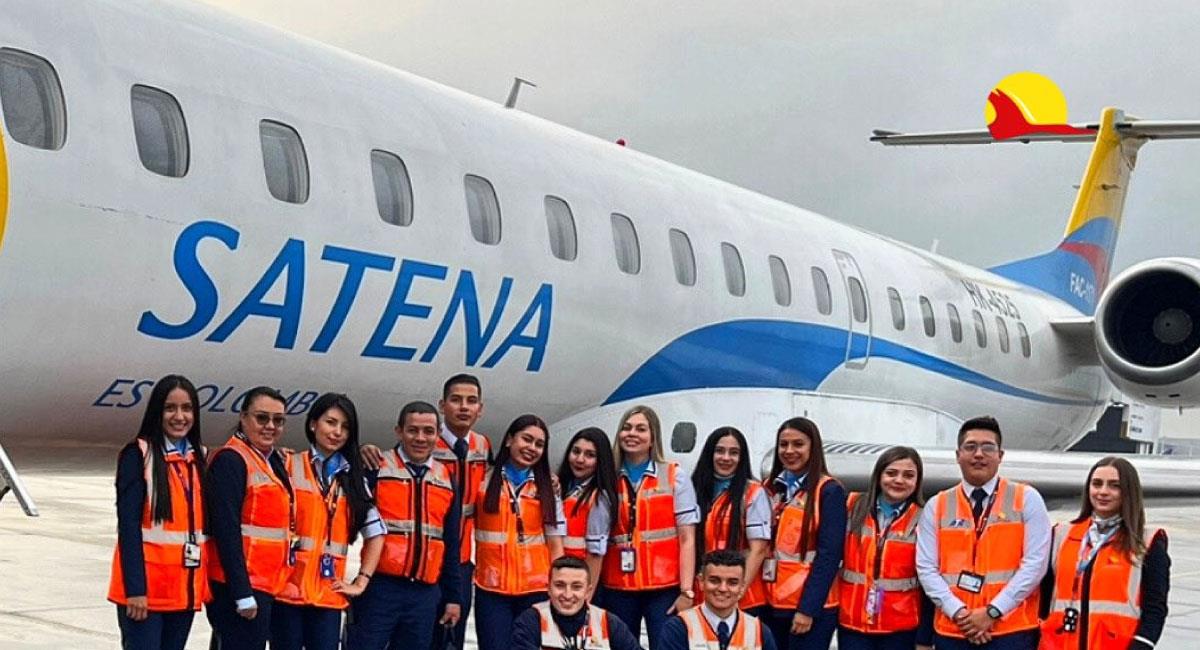 Satena operará dos rutas de Colombia hacia Venezuela. Foto: Twitter @AerolineaSatena