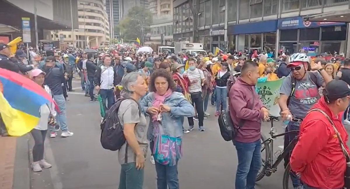 Diferentes marchas se convocaron en Colombia en favor de reformas del Gobierno de Gustavo Petro. Foto: Youtube