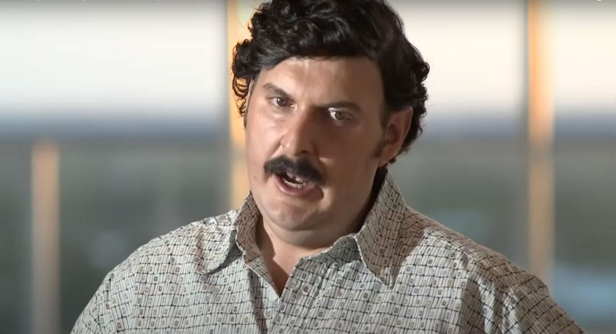 Andrés Parra fue el encargado de interpretar a Pablo Escobar en "El Patrón del Mal". Foto: Youtube Captura canal Caracol Televisión