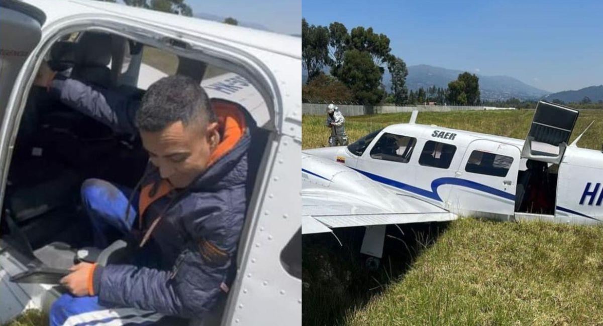Avioneta que transportaba a Jhon Alex Castaño se accidentó llegando a Paipa. Foto: Instagram Jhon Alex Castaño