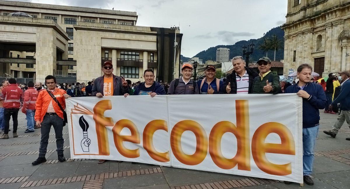 Protesta de Fecode. Foto: Twitter @fecode