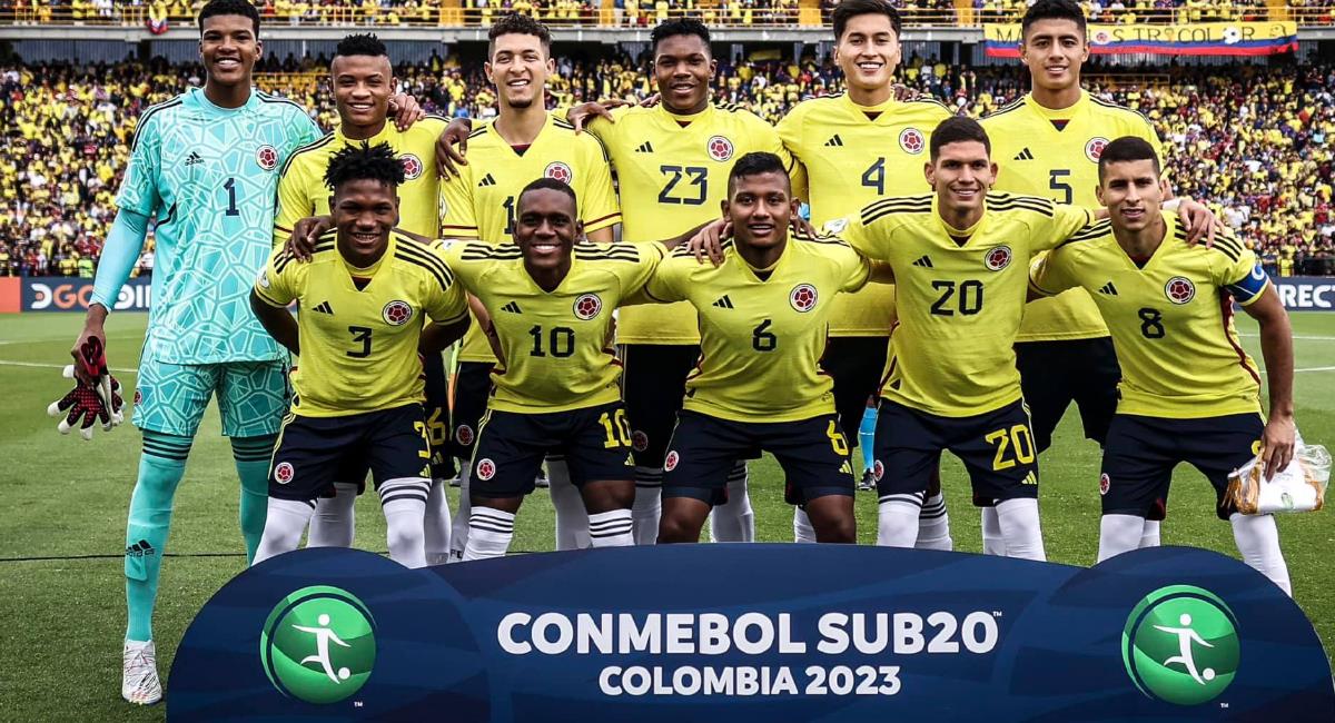 Colombia en el reciente Sudamericano Sub20. Foto: Facebook FCF