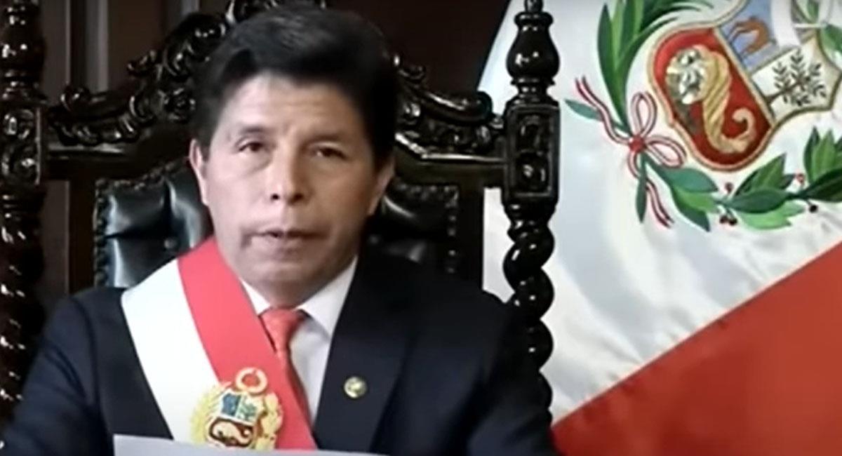 Pedro Castillo, exmandatario peruano, ha negado pertenecer y liderar una organización delictiva. Foto: Youtube