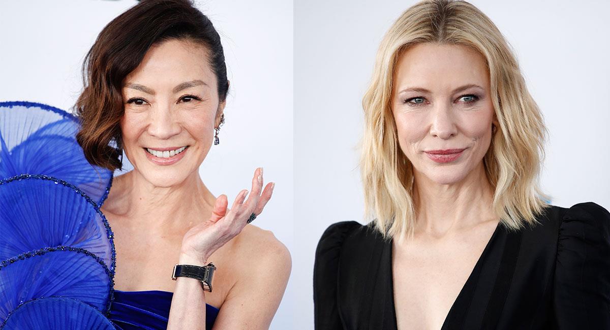 Michelle Yeoh y Cate Blanchett son las dos grandes favoritas en su categoría de los Oscars. Foto: EFE