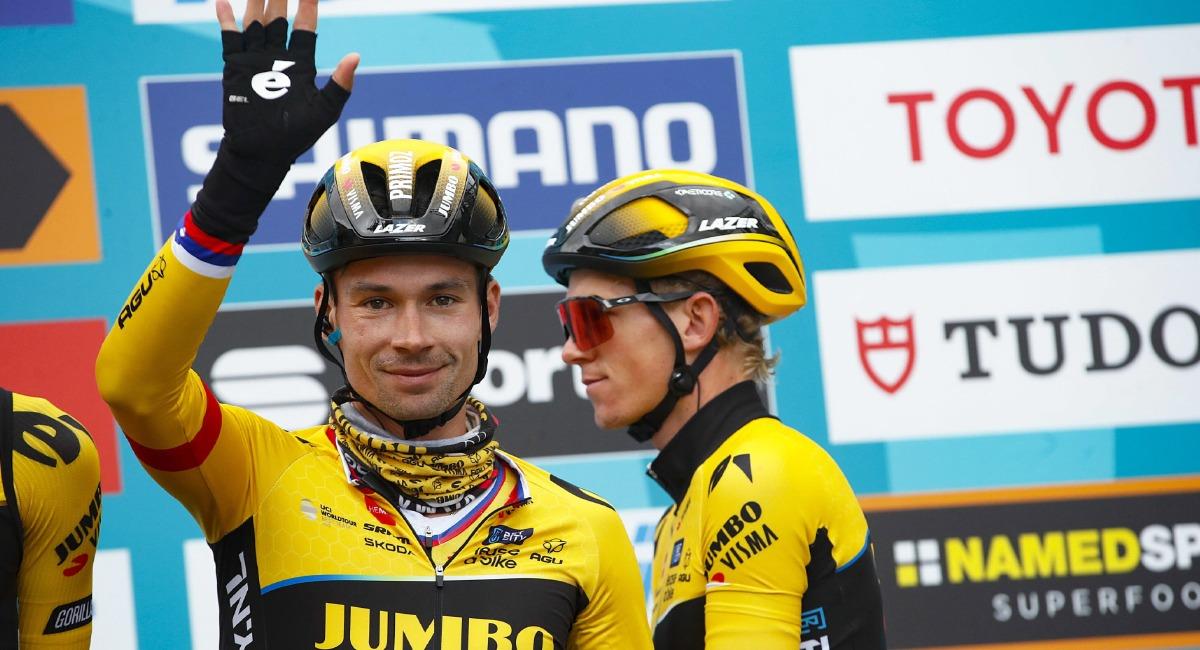 Primož Roglic, ganador de la cuarta etapa de la Tirreno - Adriático. Foto: EFE