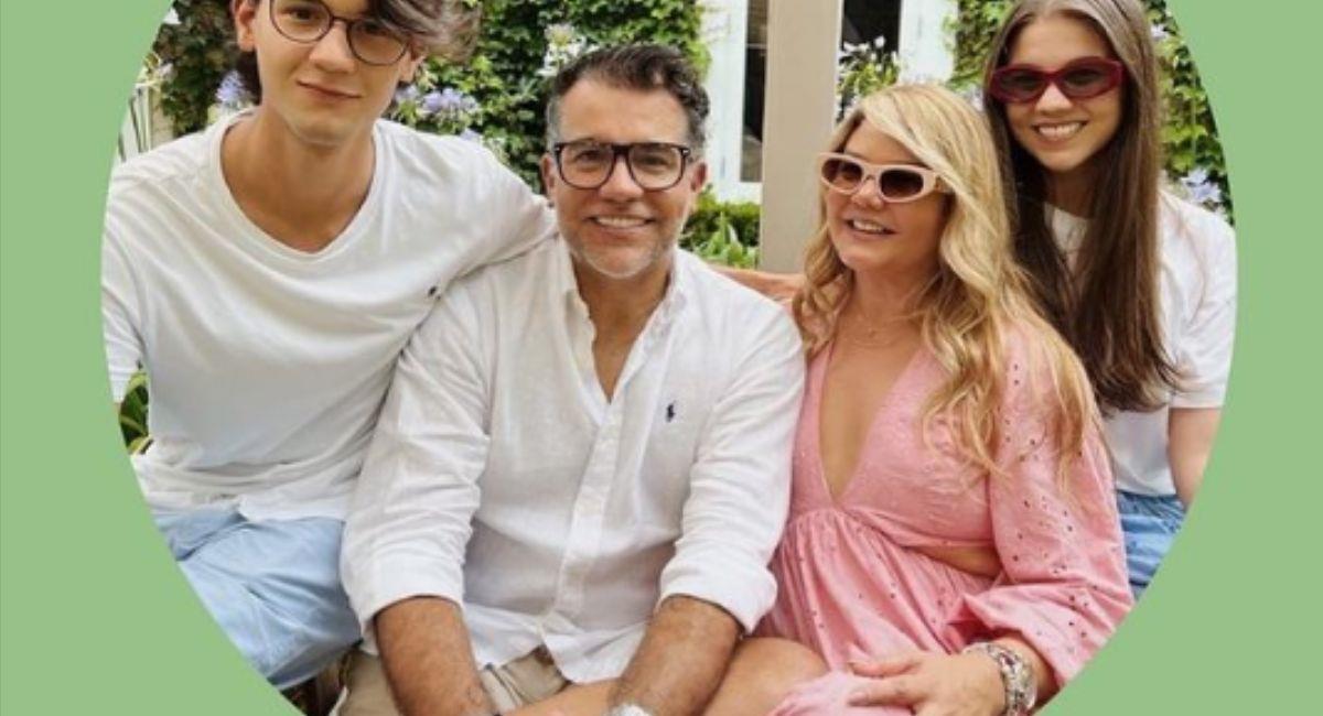 Carlos Calero y su familia. Foto: Instagram @carloscalero29
